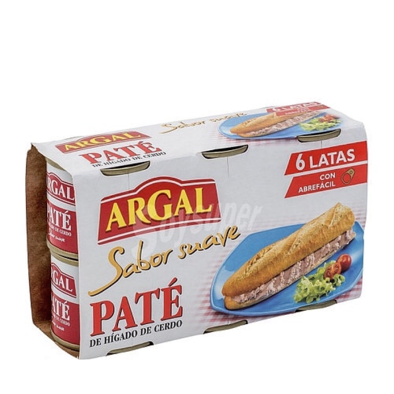 Паштет зі свинячої печінки Argal спаювання 6*83 г Іспанія Паштет зі свинячої печінки Argal спаювання 6*83 г Іспанія