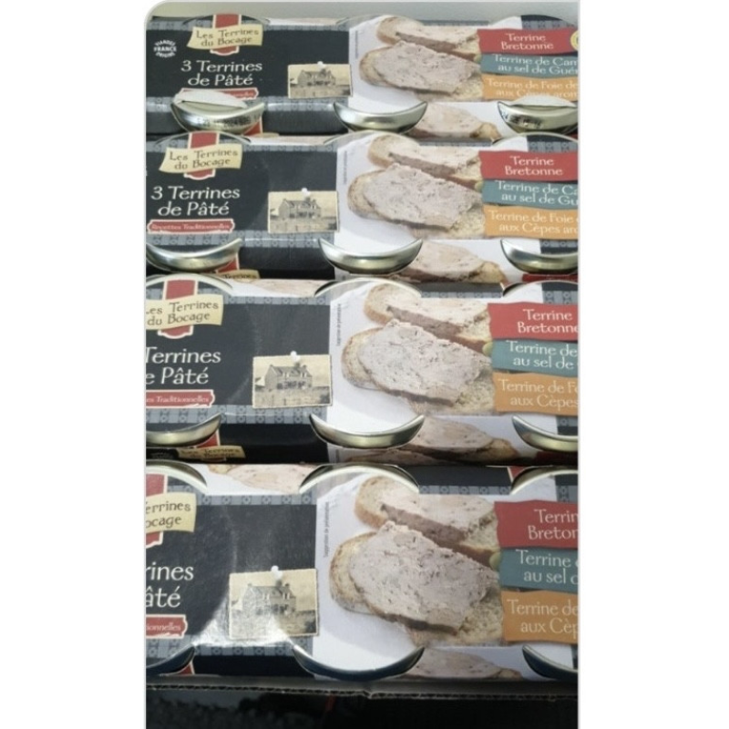 Набір паштетів 3в1 Les Terrines du Bocage, 3 х 180 г Набір паштетів 3в1 Les Terrines du Bocage, 3 х 180 г