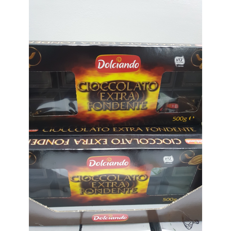 Чорний шоколад 0.500 г. Dolciando “Cioccolato Extra Fondente“