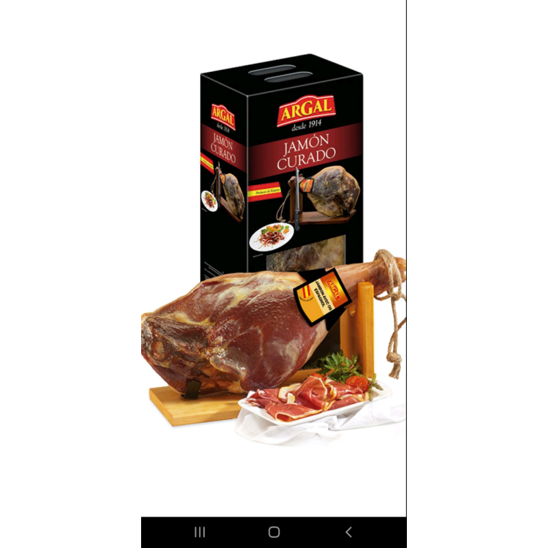 Хамон Курадо в подарунковому пакованні + підставка + ніж,6,200кг