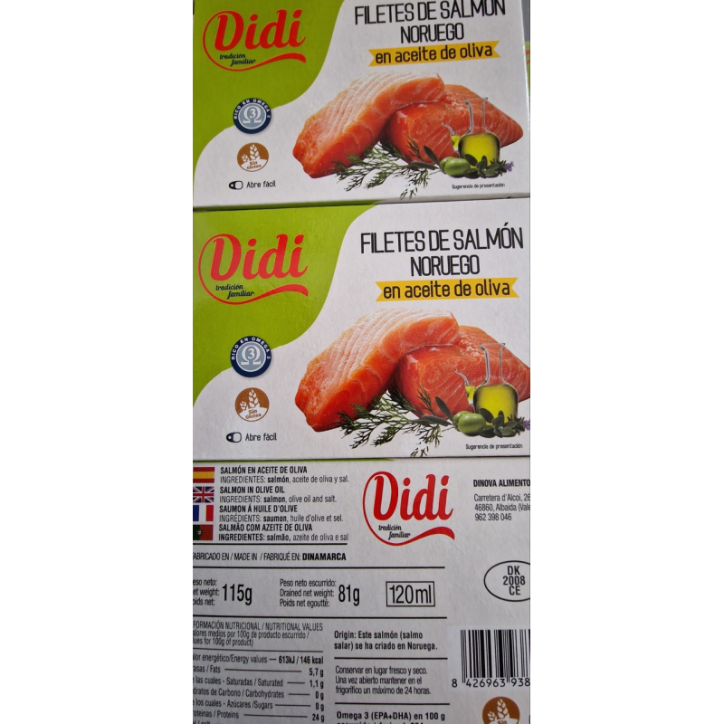Філе лосося в оливковій олії Didi Filetes De Salmon 115g Іспанія Філе лосося в оливковій олії Didi Filetes De Salmon 115g Іспанія