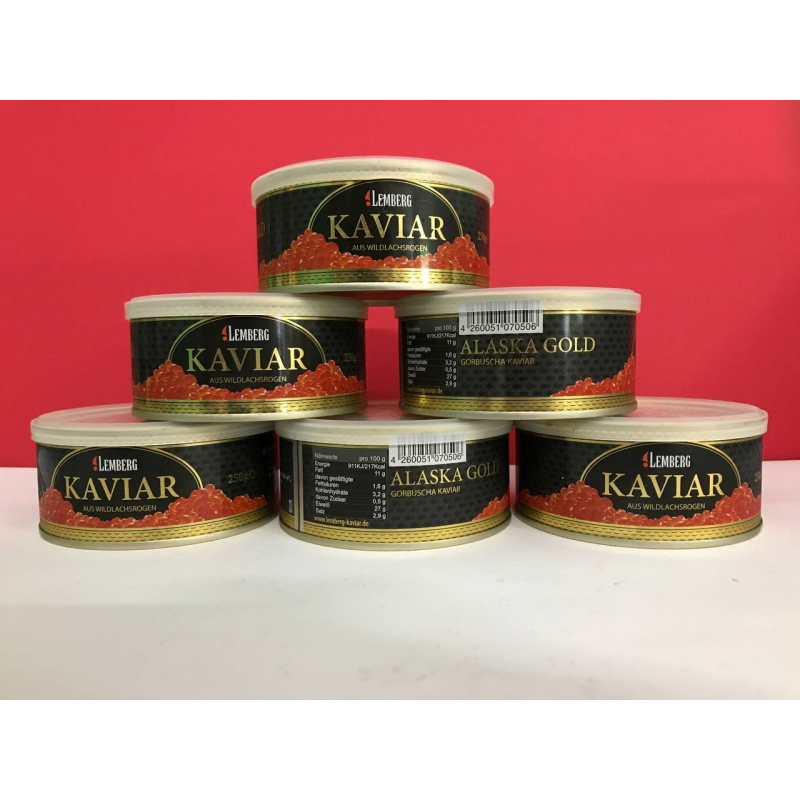 Червона ікра Lemberg, “GORBUSCHA KAVIAR”, 250 г