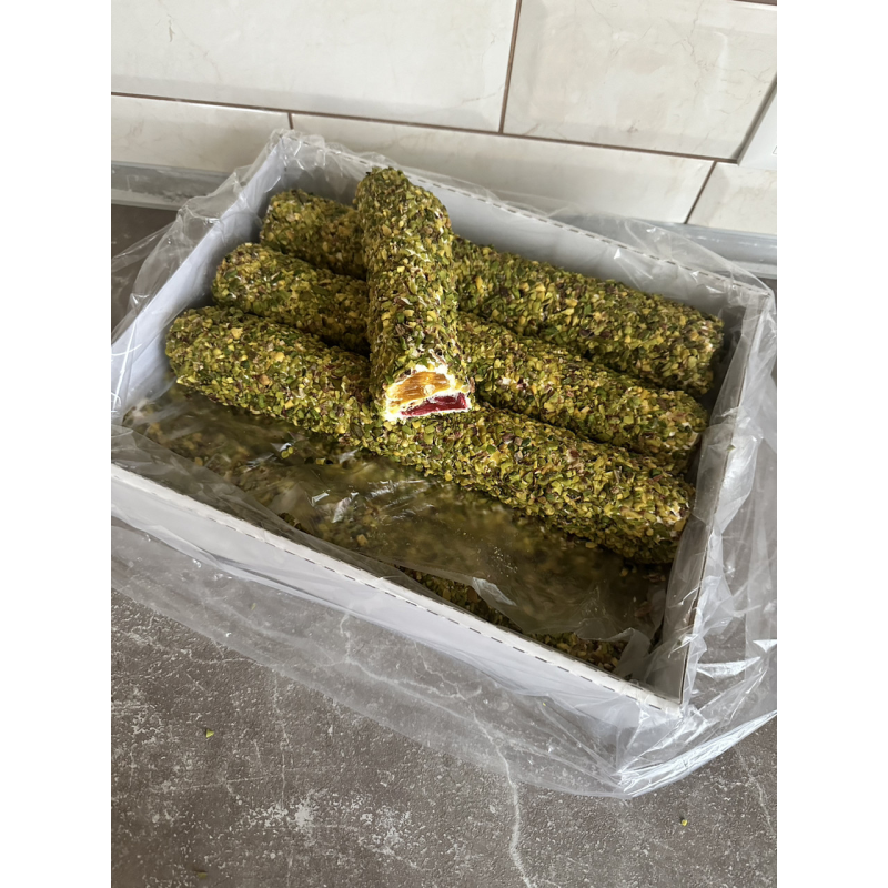 Турецький Рахат Лукум, рол Атом фундук 1 кг Турецький Рахат Лукум, рол Атом фундук 1 кг