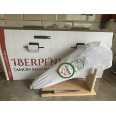 Хамон Серрано нога, подарунковий набір IBERPENI Jamon Serrano, 3,2 - 4 кг