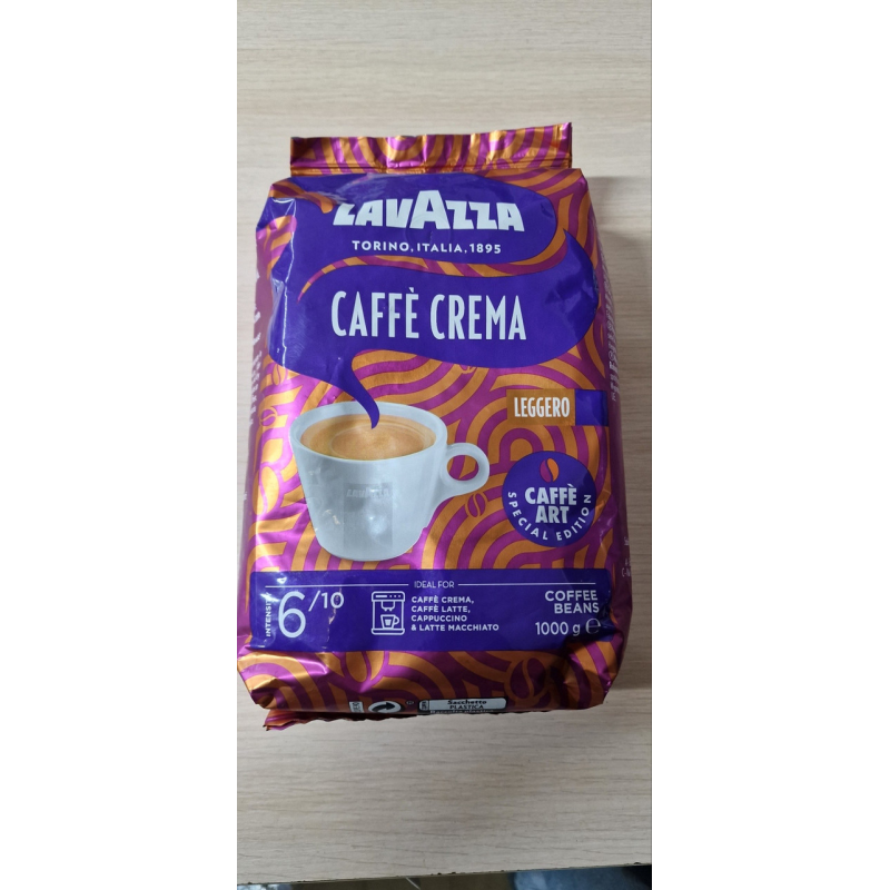 Кава в зернах Lavazza caffe crema Leggero 1кг Кава в зернах Lavazza caffe crema Leggero 1кг