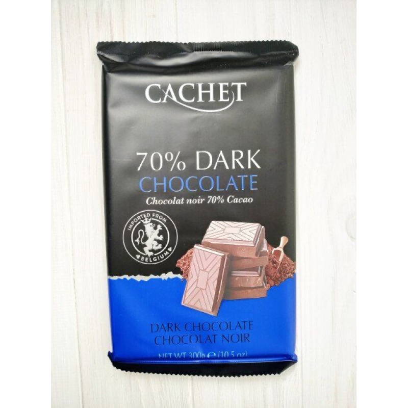 Бельгійський шоколад Cachet (Кашет) чорний 70% какао Бельгійський шоколад Cachet (Кашет) чорний 70% какао