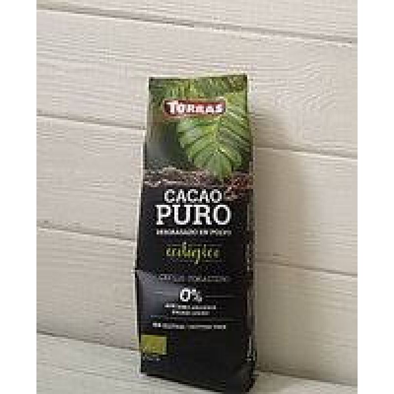 Какао-органіка без цукру та глютену, знежирене Cacao Puro Ecologico Torras Іспанія 150 г