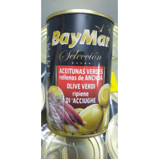 Оливки зелені фаршировані анчоусом BayMar 350 г Іспанія